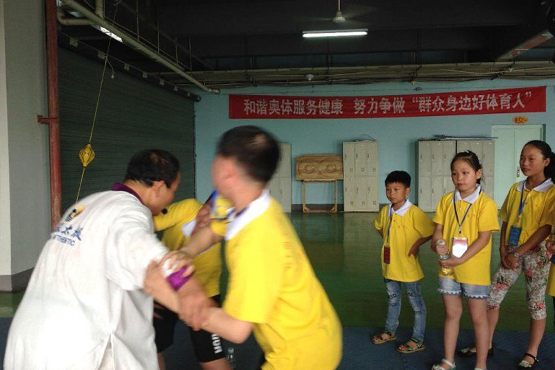 少年體驗太極功夫